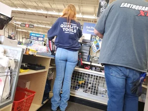 Tight Cashier Butt