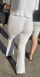 New years shopping, lots of sexy women in tight leggings