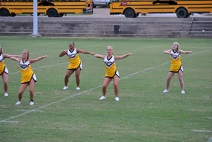 Candid cheerleaders