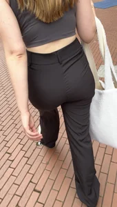 Dutch Beauty In Tight Flared Pants