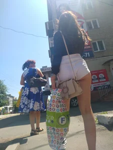 Amazing Sexy Legs in Mini Shorts Street Creepshots Gallery