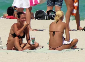 Sexy beach and bikini girls