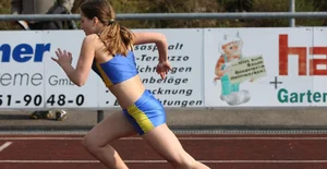 Candid track girls and runners