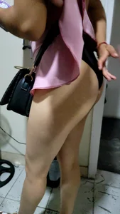 Extra short skirt showing sweet ass cheeks