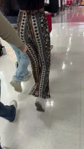 [OC] Tight College Chick with a Booty in Patterned Flare Leggings
