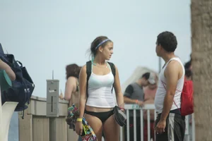 A bunch of hot bikini babes at Ft Lauderdale Florida