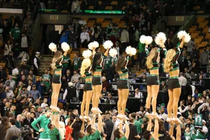 Candid cheerleaders
