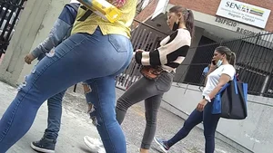 340 There’s Huge Juicy Asses & There’s This! Milf Latina w Glorious Bubble and major VPL