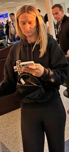 Hot Blonde in ALO at airport (with face)