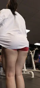 Red spandex shorts (not OC)
