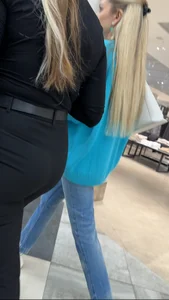 MILF Big ass in tight pants on the escalator (OC) w/GIFS