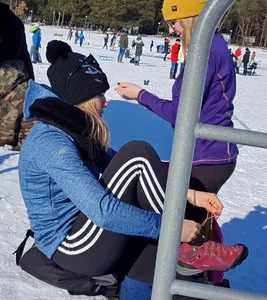 Hot girls during the winter