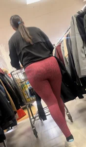 Latina wife with a nice ass in red spandex