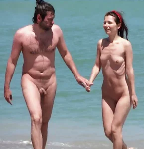Nude beach and topless girls