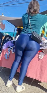 Massive Big ass latina in blue spandex [oc]