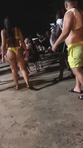 Party girls in bikinis, thongs and swimsuits
