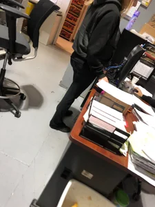 Blonde co worker
