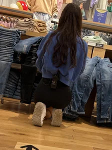 Slim brunette squatting and working part 2 (oc)