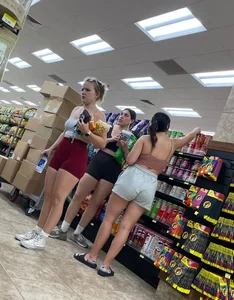Nice supermarket girls
