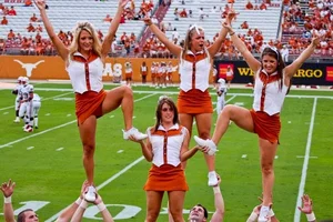 Candid cheerleaders