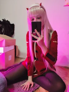 Hot Blonde Teen in Tights on the Floor Mirror Selfie