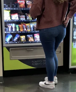 Ass Bending Over In Front Of Vending Machine (OC)