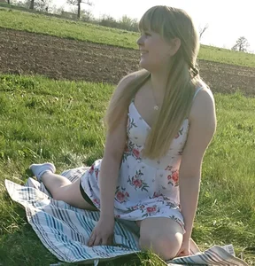 Talking to two cute candid German girls in shorts