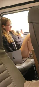 College Teen on Amtrak