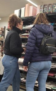 Duo in tight jeans
