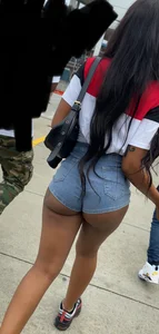 Cheeks hanging out shorts bubble butt