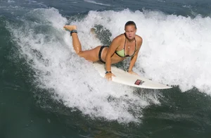 Candid surfer babes on the beach and in bikinis