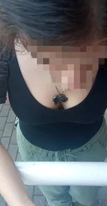 Pretty cleavage (the same girl form “Those tits almost popped put”)