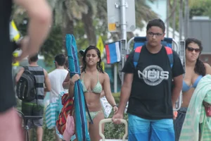 Florida beach and bikini girls