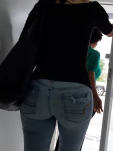 Round Booty in Tight Denim Creepshot