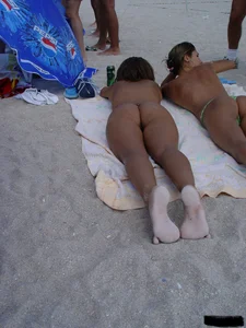 Beach voyeur babes in bikinis, thongs and topless