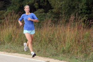 Candid track girls and runners