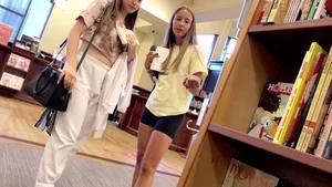 Fresh Teenaged Ass in Legging Shorts