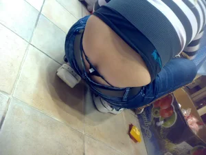 Huge collection of whale tails, ass cracks and panty peeks in public