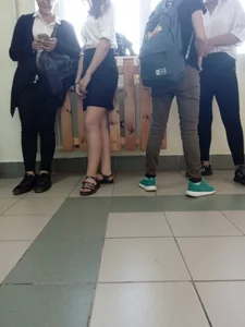 College candid teens