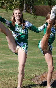 Candid cheerleaders