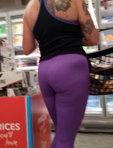 Ass in tight leggings