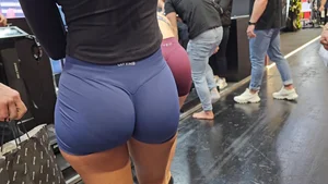 (Not OC) Sexy Brunette Gym Rat in Shorts