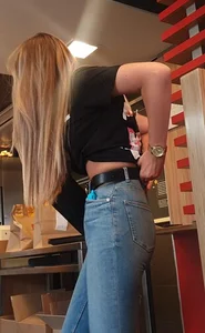 Various hot butts in tight jeans on the street and inside cafes, some teens too