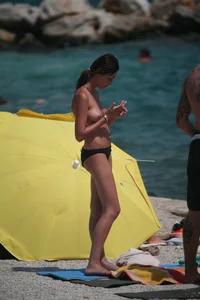 3 amazing topless girls on a nudist beach