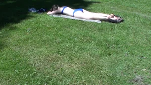 Another Sunbathing at the park (oldie) Part 3