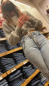 Tall slender teen in jeans
