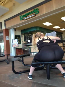 Girl Sitting on Bench in Seethrough Tights