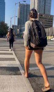 Hot Asian Girl Ass and Legs With No Shorts!!!