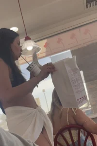 Sorority chicks go to to InNOut half naked