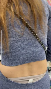 Tall Asian in tightest shorts showing undie